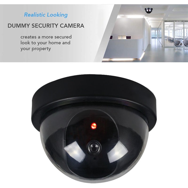 Dummy Security CCTV Camera with Flashing Red Light,IN2979,In Time