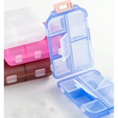 10 Compartments Portable Folding Pill Box
