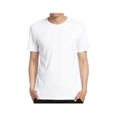 100% White Cotton T shirt
