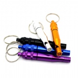 Pillbox Keychain With Whistle