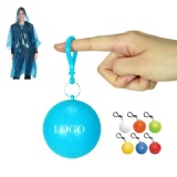Keychain Ball Poncho Disposable Raincoat Poncho Ball