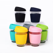 12oz Coffee Cup with Silicone Band