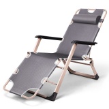 Folding Patio Lounge Chair with Pillow