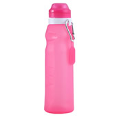 20 oz Sports Foldable Water Bottle with Carabiner