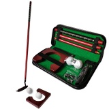 Executive Travel Indoor Golf Wooden Club Putter Kit