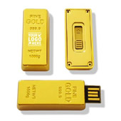 4 GB Gold Bar USB Flash Drive