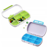 6 Compartments Portable Folding Pill Box