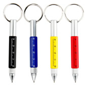 6 In 1 Metal Tool Pen With Key Ring