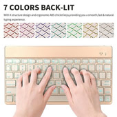 7 Colors Backlight Chargeable Keyboard
