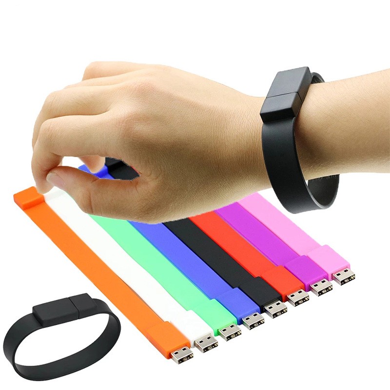 8 GB Silicone USB Drive Wristband
