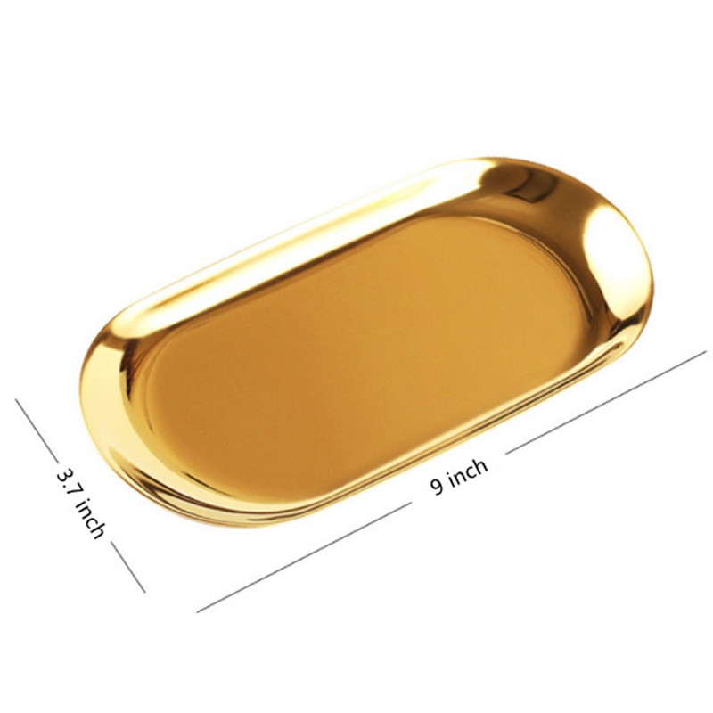 9 inch Oval Stainless Steel Tray