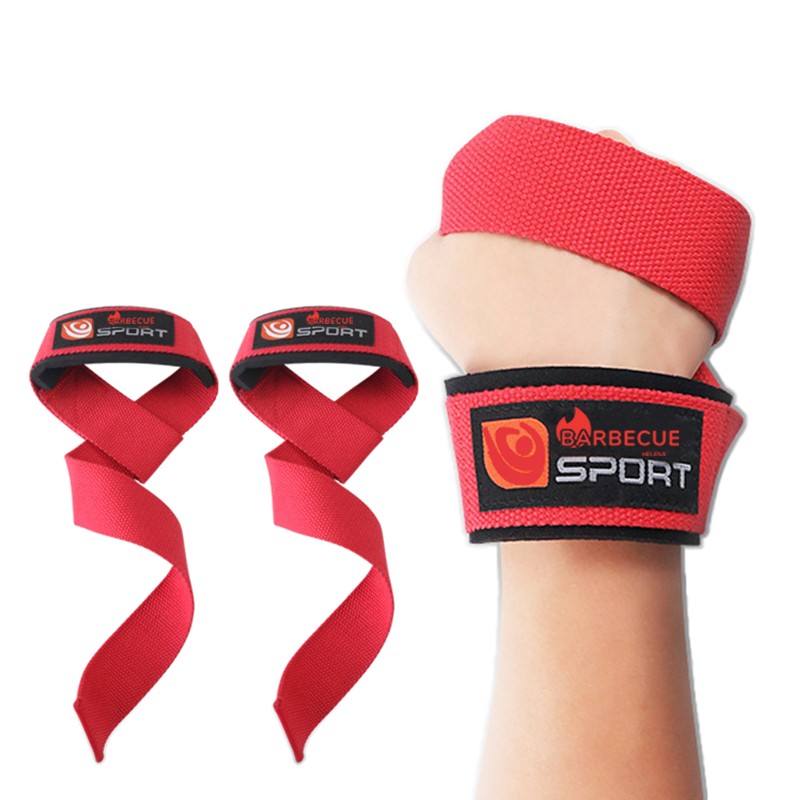 A Pair of Wrist Straps for Weight Lifting