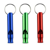 Aluminum Metal Whistle Key Chain