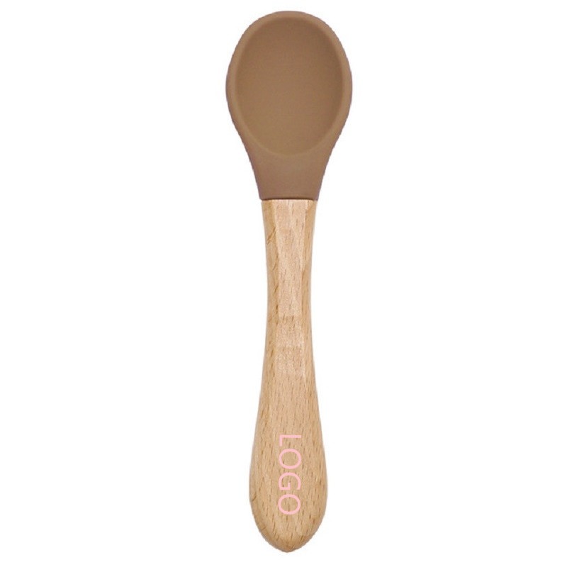 Baby Silicone Bamboo Spoon