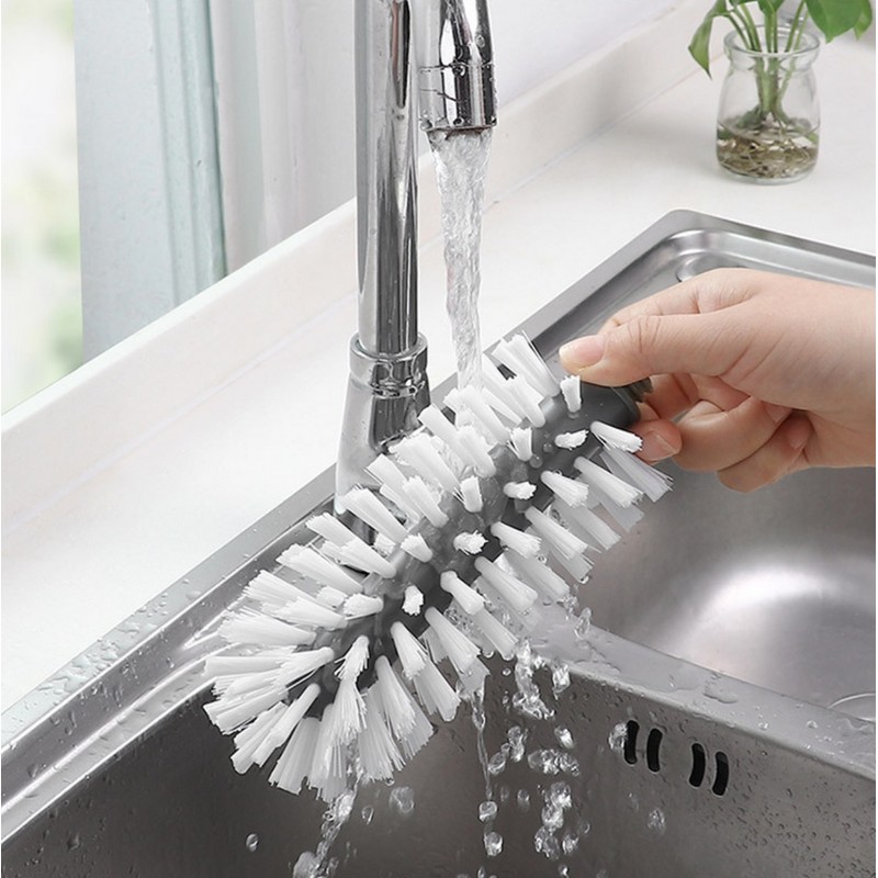 Bottle Brush Wall-mounted Bottle Brush Cups Washing Tool Dish Brush