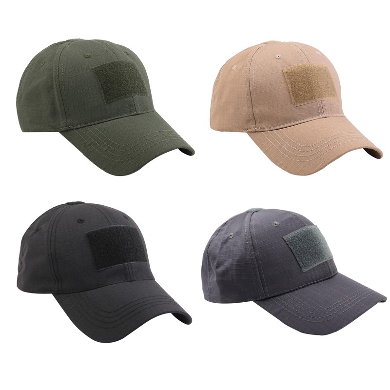 Camo Cap with Tactical Patche