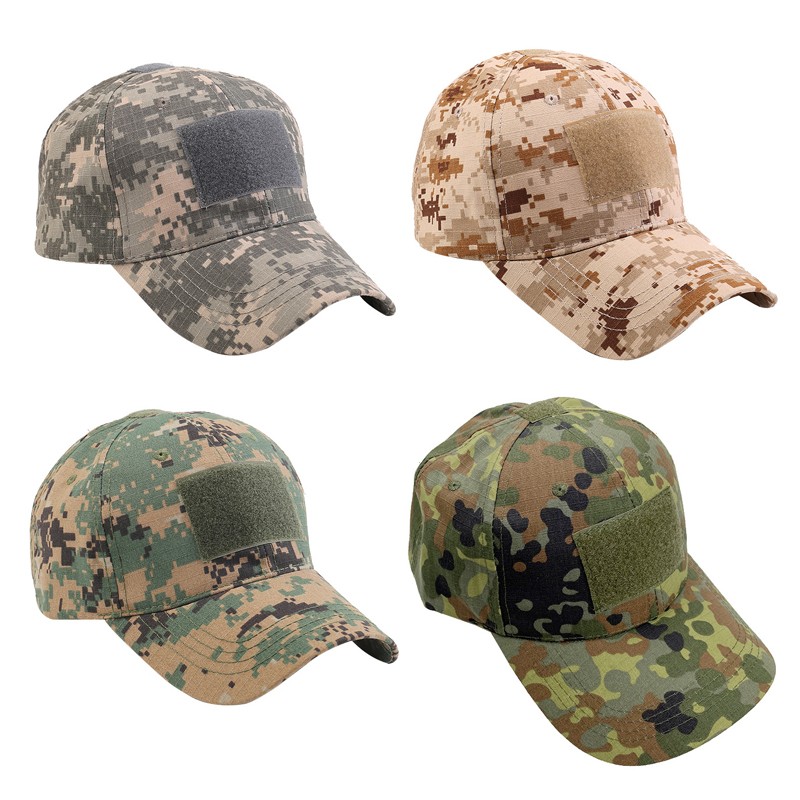 Camo Cap with Tactical Patche