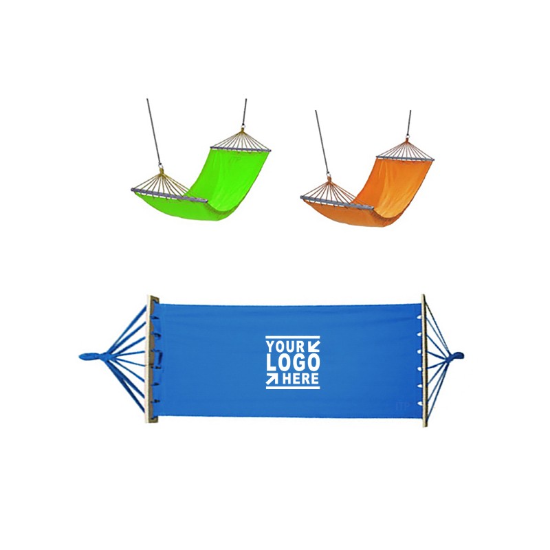 Canvas Hammock with Wooden Stick