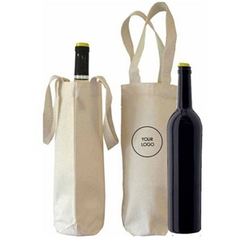 Canvas Single Wine Bag