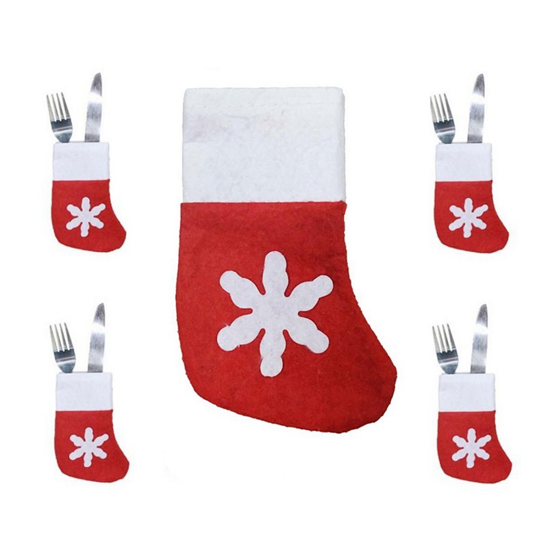 Christmas Socks Cutlery Bag