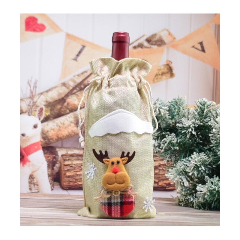 Christmas Wine Bottle Gift Bag