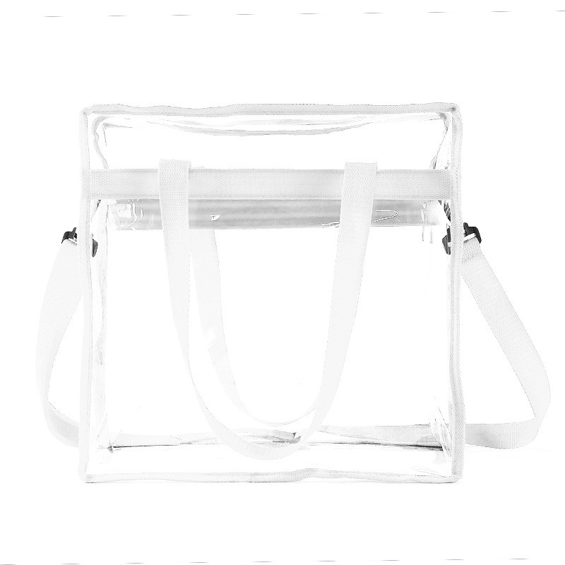 Clear Pvc Tote With Shoulder Straps