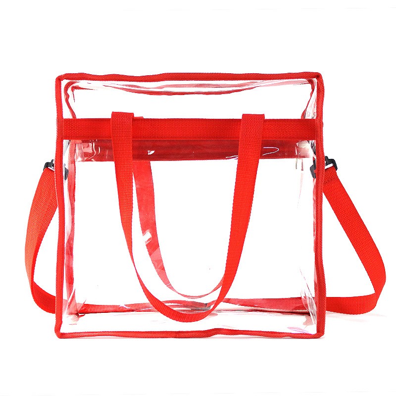 Clear Pvc Tote With Shoulder Straps