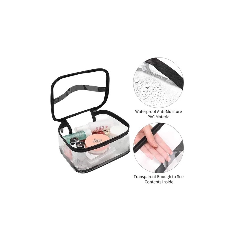 Cosmetic Toiletry Bag With Handle