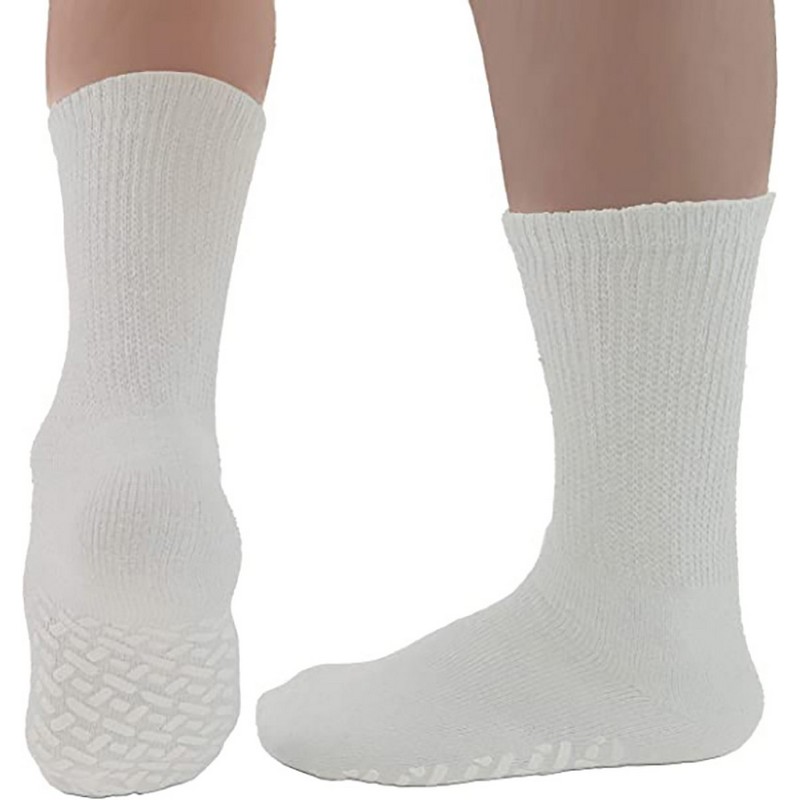 Custom Imprinted Non Skid Mid Calf Slipper Socks