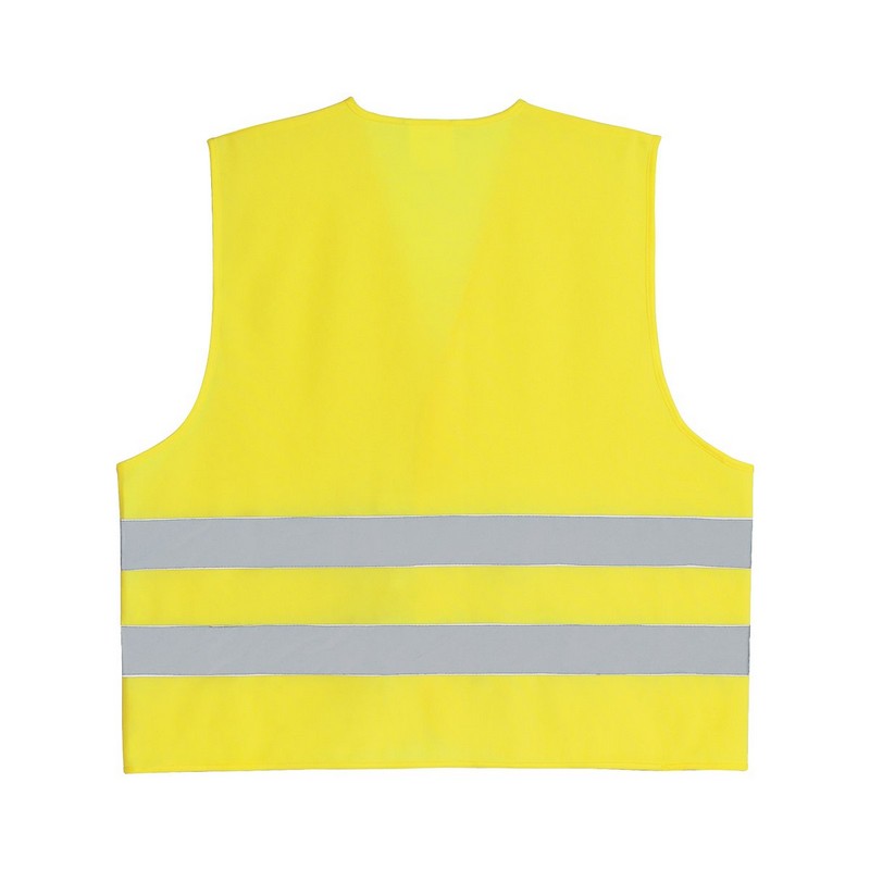 Custom Reflective Safety Vest with Zippered Pouch