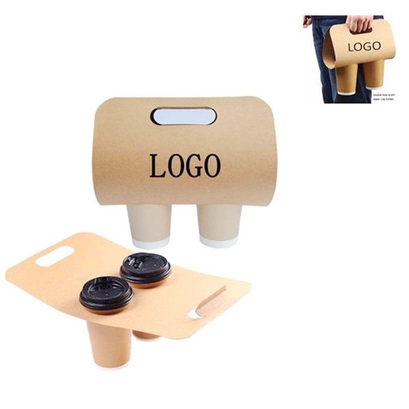 Disposable Double Cup Kraft Paperboard Holder