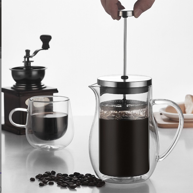 Double Wall Glass French Press 20OZ