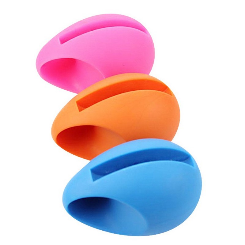 Egg Shaped Silicone Stand Amplifier Speaker
