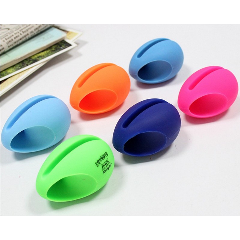 Egg Shaped Silicone Stand Amplifier Speaker