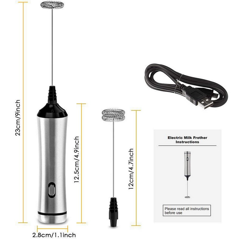 Electric USB Charging Egg Beater/Handheld Milk Frother (with FDA)