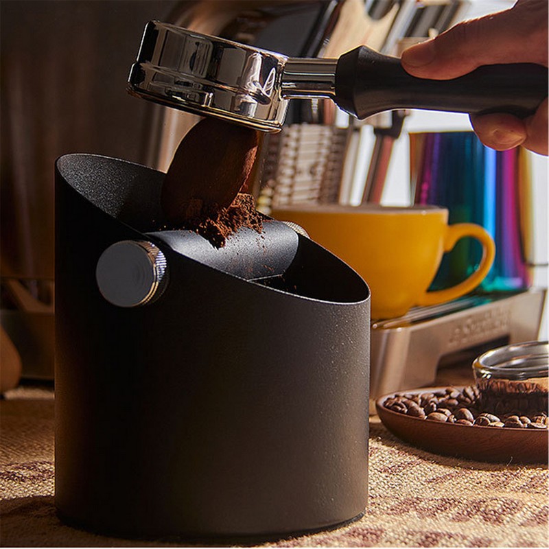 Espresso Knock Box with Non-Slip Base