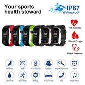Fitness Tracker Activity Watch and HR/Blood Pressure Monitor