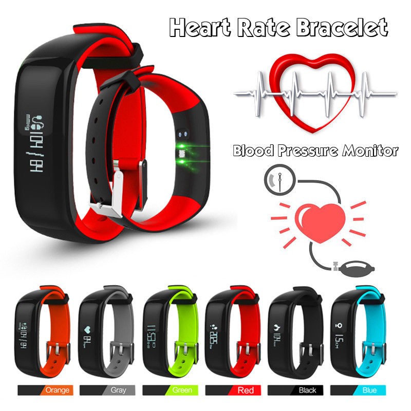 Fitness Tracker w/Heart Rate & Blood Pressure Monitor