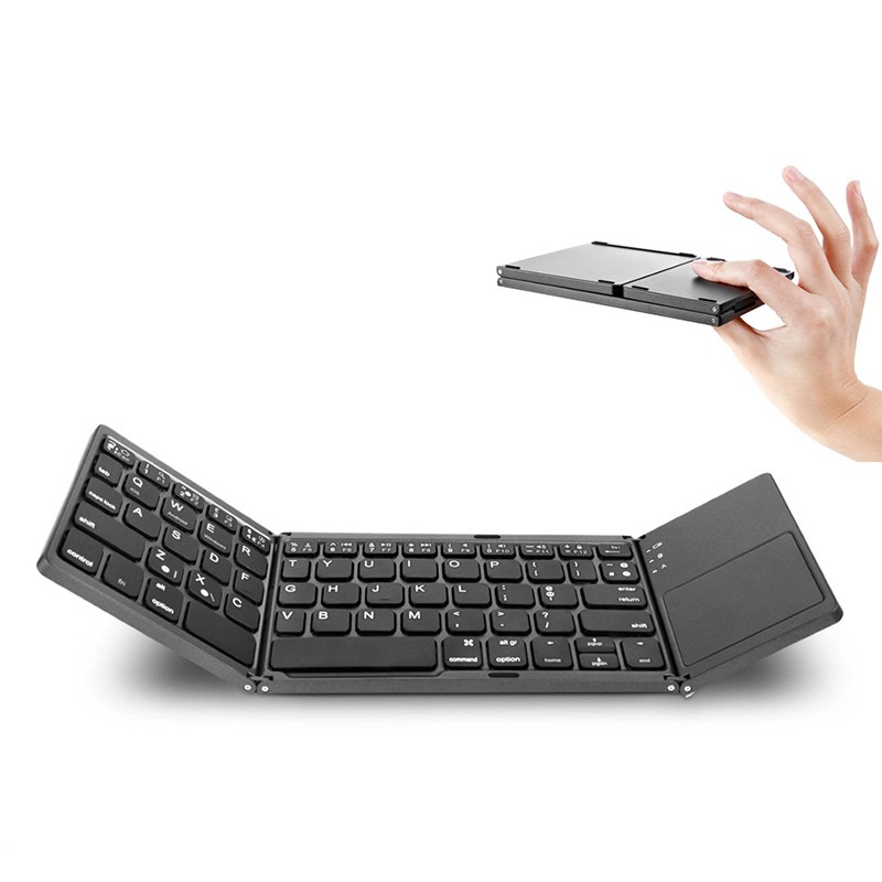Foldable Wireless Keyboard With Touchpad