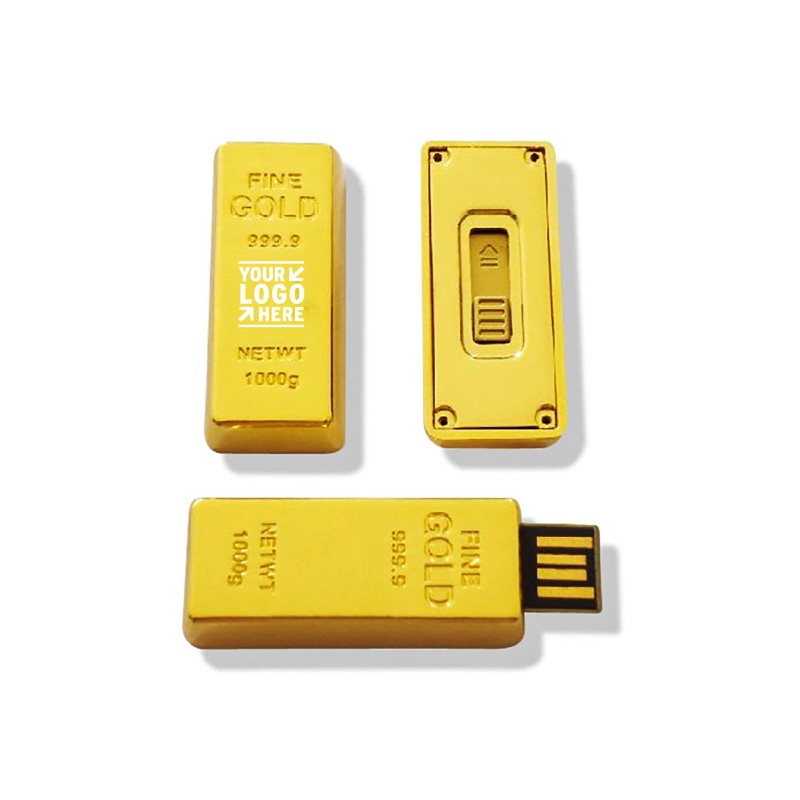 Gold Bar USB Flash Drive 8GB