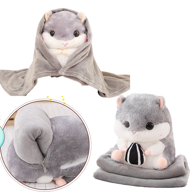Hamster Plush Toy With Blanket