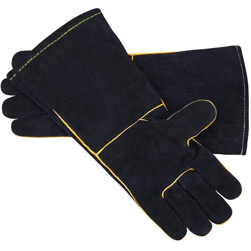 Heat resistant Cow Split Leather BBQ GlovesHeat Resistant Cow Split Leather BBQ Gloves