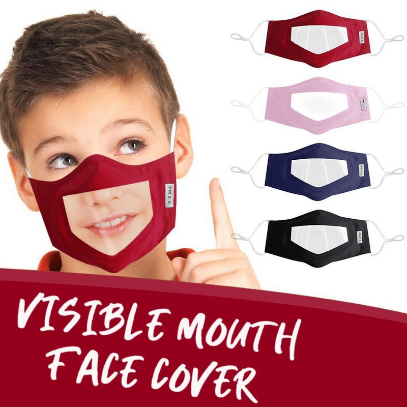 Kids Face Mask with Clear Window
