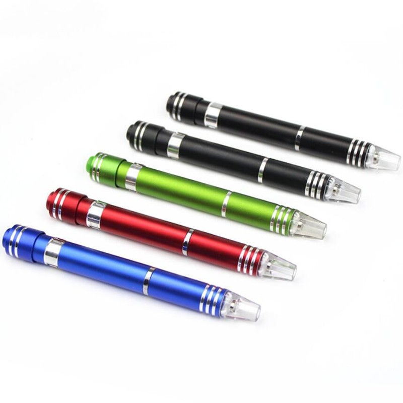 LED Aluminum Tool Pen With Screwdriver