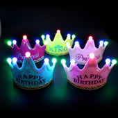 LED Birthday Party Crown Hats