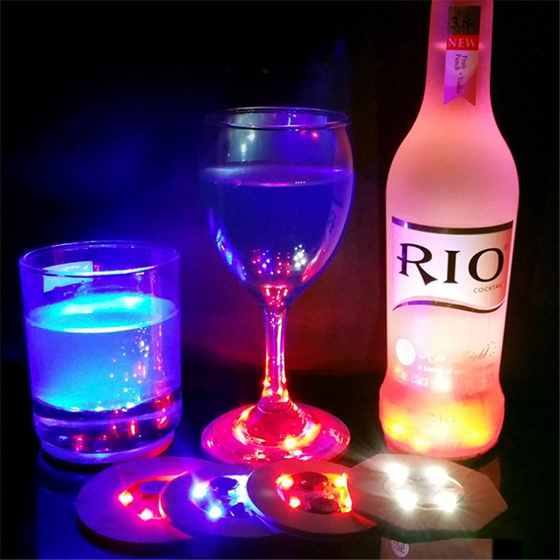 LED Coaster Sticker for Drinks