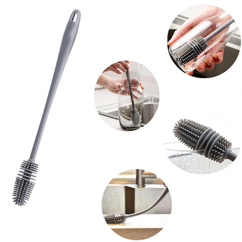 Long Handle Silicone Cup Brush