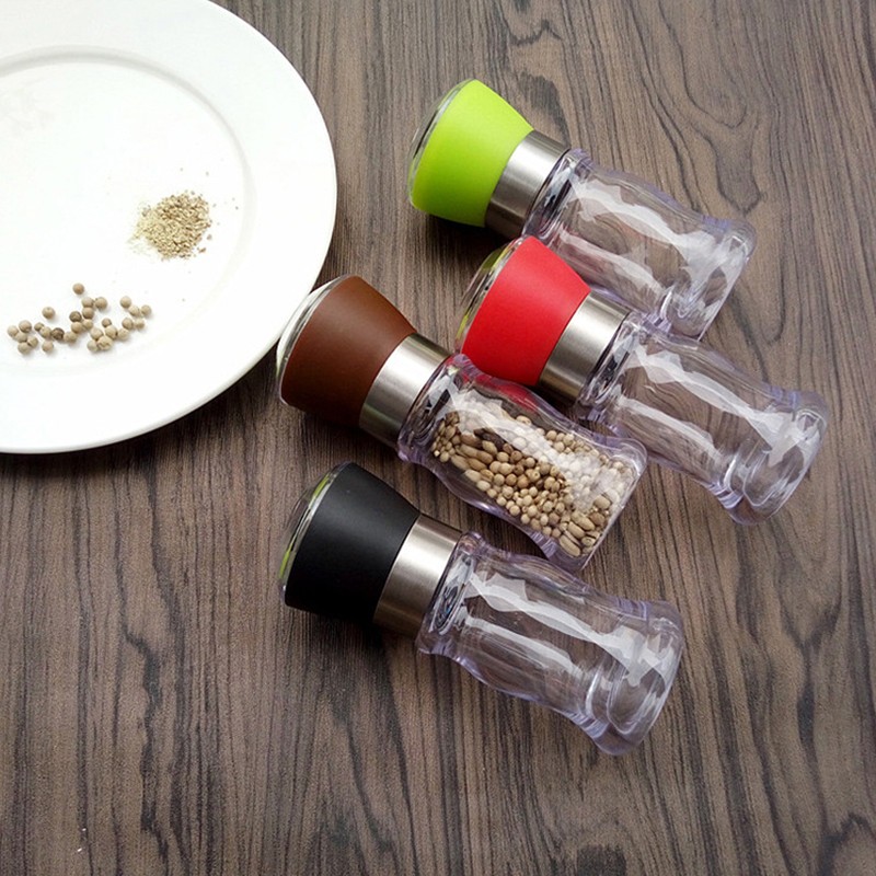 Manual Grips Glass Salt Pepper Grinder