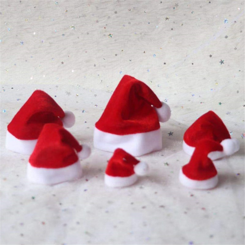 Mini Santa Hat with Christmas Scarf