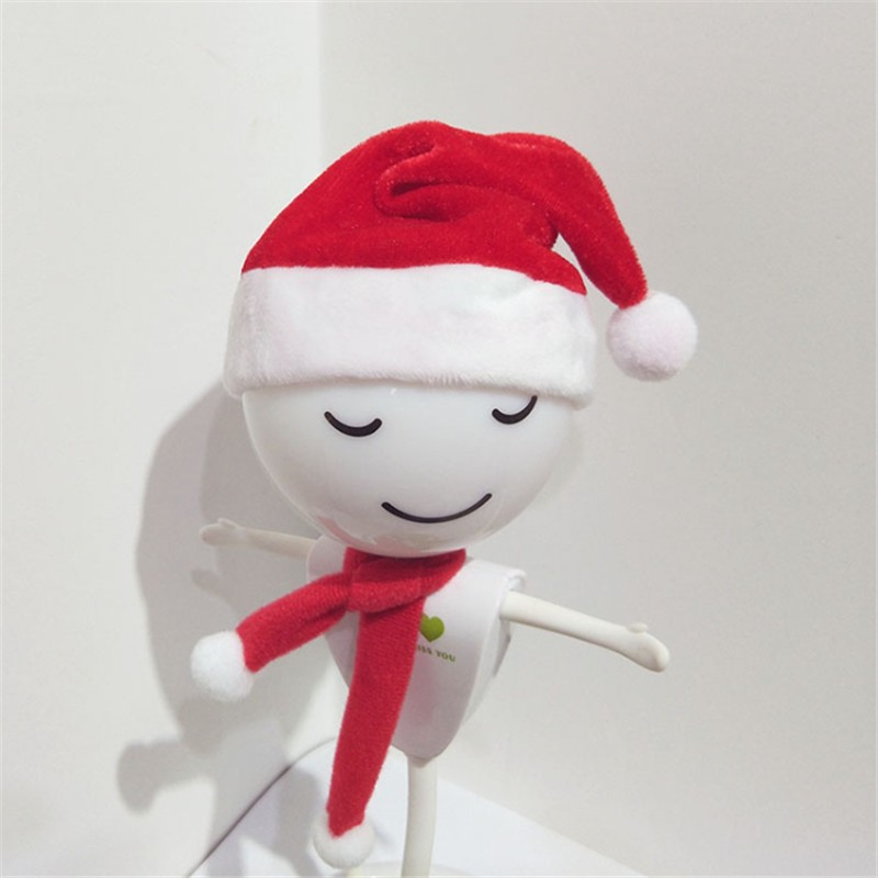 Mini Santa Hat with Christmas Scarf